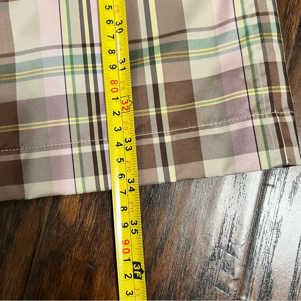 NWOT Vintage Gap Classic Plaid Trench Rain and Wind Coat Size Small - Picture 9 of 16